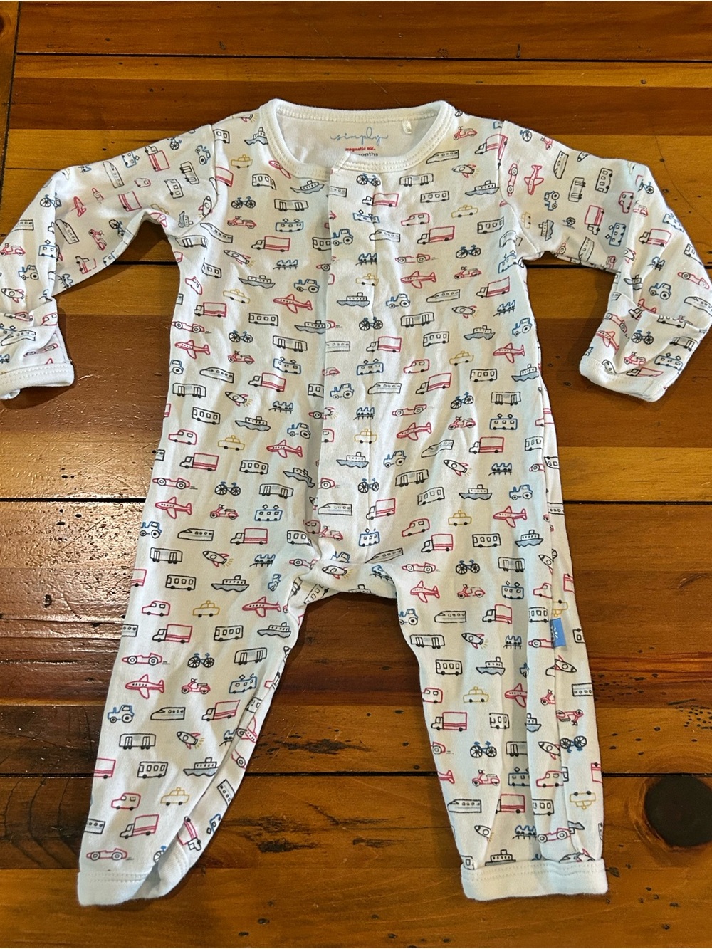 0-3M Magnetic Me Truck Print Sleeper